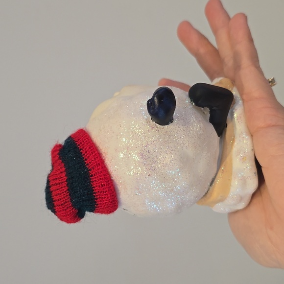 Vintage Christmas Snowball Decoration - Picture 4 of 5